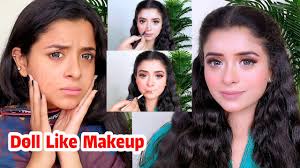 doll transformation makeup in 2 minutes