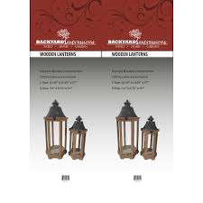 Backyard Expressions Patio Home Garden 909711 Decorative Patio Set Of 2 Waterproof 27 Inch And 20 Inch Lanterns Candles Included Backyard