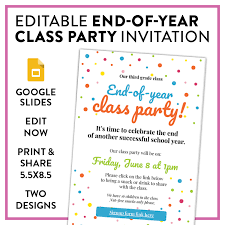 end of year cl party invitation