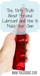 homemade natural personal lubricant
