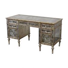 The faux crystal drawer pulls bring the look together giving you access to the two drawers providing concealed storage. 83 Off Horchow Horchow Sheridan Mirrored Desk Tables