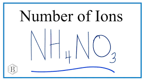 ions in nh4no3 ammonium nitrate