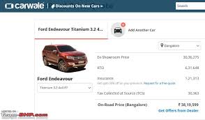 ford endeavour official review page