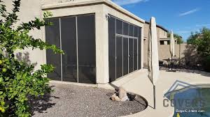 Stucco Patio Cover With Screen Room