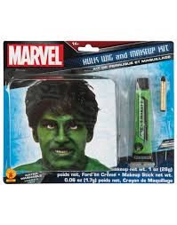 hulk wig and makeup kit costume avengers