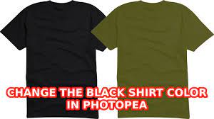 how to change the black shirt color in