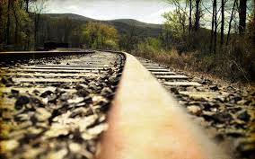 railway landscape train tracks