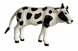 10 inch leather cow toy