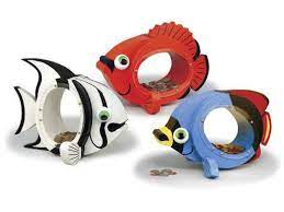 Tropical Fish Coin Banks Woodworking