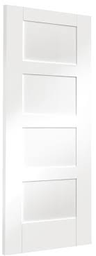 shaker 4 panel internal white primed
