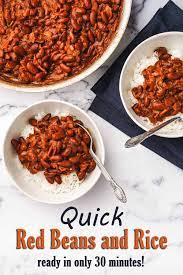 quick red beans and rice nibble and