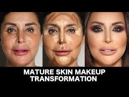 skin makeup transformation by