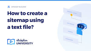 create a sitemap by using a text file