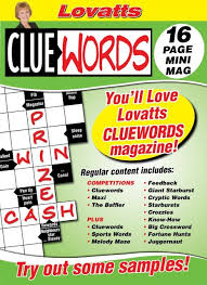 St Rburst Lovatts Crosswords And Puzzles