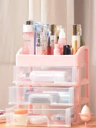 makeup storage box 1 pink transpa