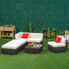 Rattan Patio Sofa Furniture Set