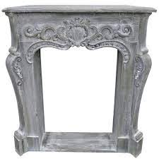 Corner Fireplace Mantel Grey