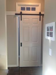 new barn door saves space in the hall