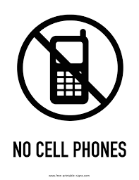 Printable No Cell Phones Sign Free Printable Signs