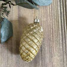 Antique Mercury Glass Pinecone Ornament