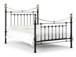 It has one or two replacement (painted) parts but is otherwise in great condition. Julian Bowen Victoria 5ft King Size Satin Black And Brass Metal Bed Frame