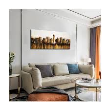 Canvas Wall Decor Big City Skyline Art