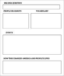 Example Of A Graphic Organizer Template For Social Studies