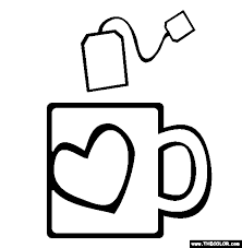 34+ tea set coloring pages for printing and coloring. The Tea Bag Coloring Page Free The Tea Bag Online Coloring
