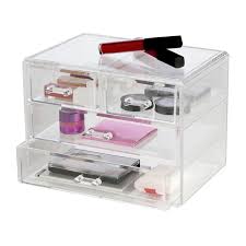 4 drawer clear stackable organizer large