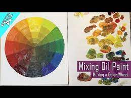 Mix Oil Paint By Making A Color Wheel
