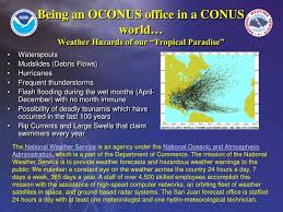 Ppt Being An Oconus Office In A Conus World Weather