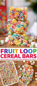 fruit loop cereal bars recipe dinner