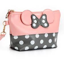 cute minnie mouse bow design pink gray