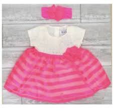 Details About Children S Place Infant Girls Pink White Dress Size 3 6m Nwt Super Cute