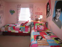 decorate a small bedroom with two beds