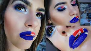 australia day makeup tutorial megan
