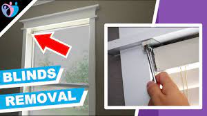 how to remove blinds - YouTube