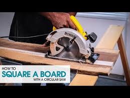 to square a board with a circular saw