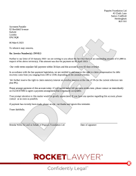second debt recovery letter template