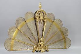 Antique French Foldable Peacock Fan