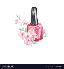 red nail polish royalty free vector