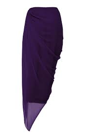 Prabal Gurung Tisese Draped Silk Skirt Silk Skirt Skirts
