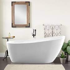 Acrylic Flatbottom Freestanding Bathtub