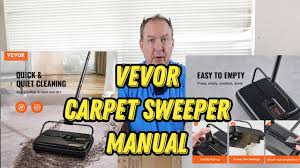 vevor carpet sweeper manual unboxing