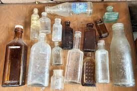 Antique Glass Bottles Assorted