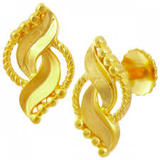 Buy Exquisite Twin Leaf Gold Earrings | GRT Oriana