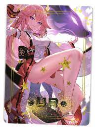 Yae Miko Feet UR Goddess Story Star Party Maiden Anime Doujin Card | eBay