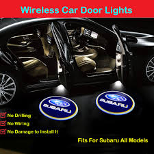 4pcs Subaru Door Lights Logo Universal Wireless Subaru Door Light Projector Cool Car Door Logo Projector Lights For Subaru All Models Led Logo Door