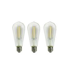 Gu10 led 60w equivalent : Ecosmart 60w Equivalent Clear Soft White St19 E26 Dimmable Led Light Bulb 3 Pack The Home Depot Canada