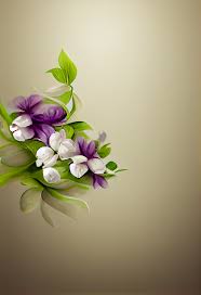 purple and white flower on beige background